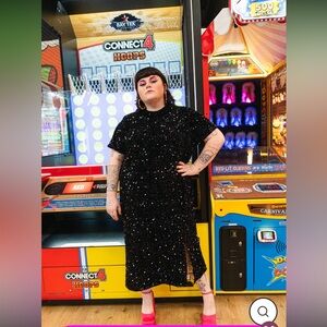 NWT Isolated Heroes Black Sequin‎ Dress Size Large / Size 14-16